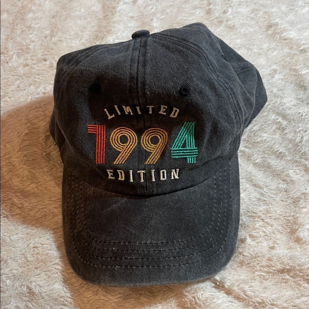 Limited 1994 Edition Embroidered Black Baseball Cap
